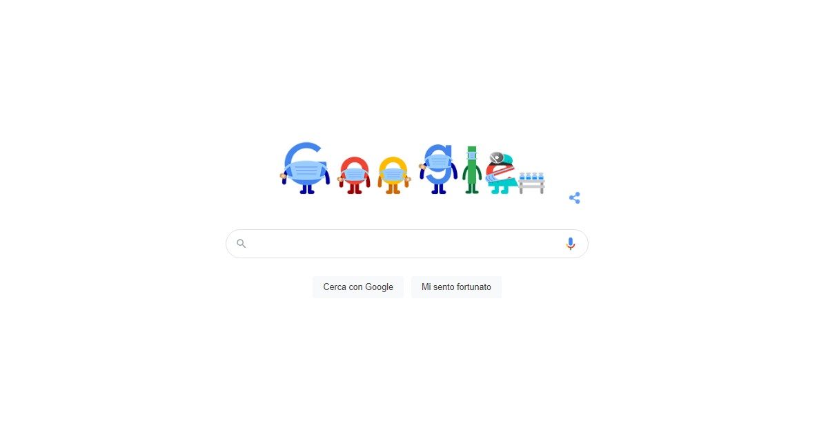 Google pro-vax: sulla home page del sito un doodle per invitare gli utenti a vaccinarsi
