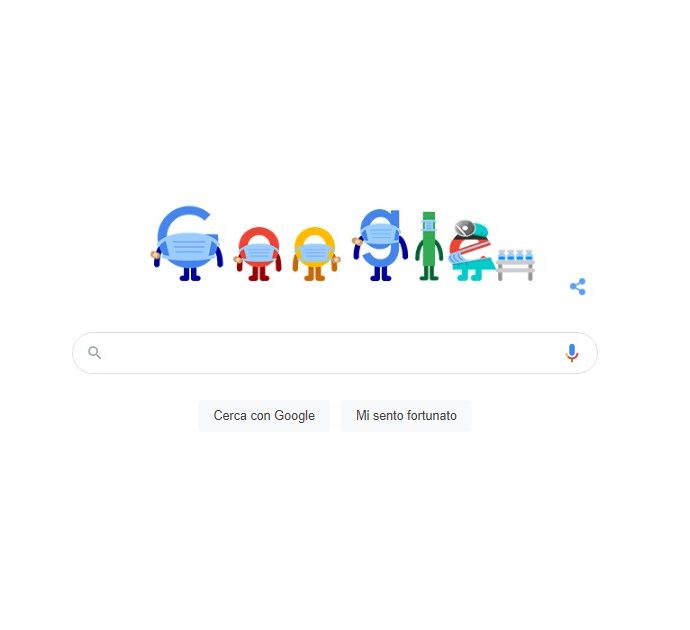 Google pro-vax: sulla home page del sito un doodle per invitare gli utenti a vaccinarsi