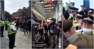 Copertina di Londra, manifestanti no vax fanno irruzione nella sede della Itn Tv. Momenti di tensione con la polizia