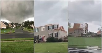 Copertina di Usa, così il tornado si abbatte sul New Jersey e rade al suolo le case – Video