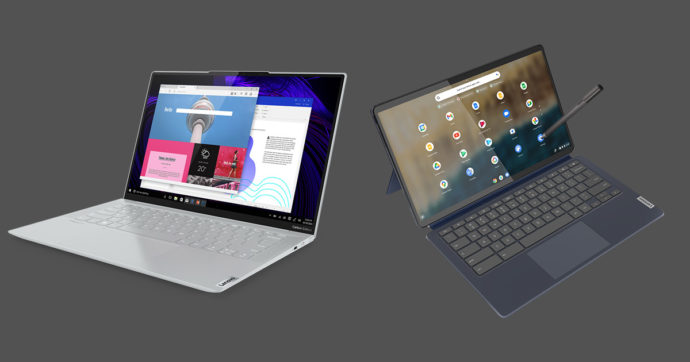Lenovo rinnova la sua gamma di notebook Yoga con nuovi display OLED e Windows 11