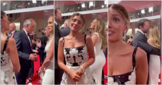 Copertina di Festival di Venezia, Serena Rossi prova a salutare Jennifer Lopez ma poi arriva Ben Affleck: “Che imbarazzo” – Video