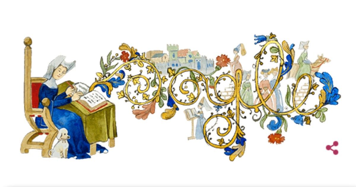 Christine de Pizan, chi è la scrittrice protagonista del doodle di Google
