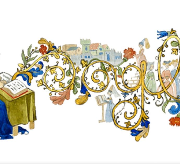 Christine de Pizan, chi è la scrittrice protagonista del doodle di Google