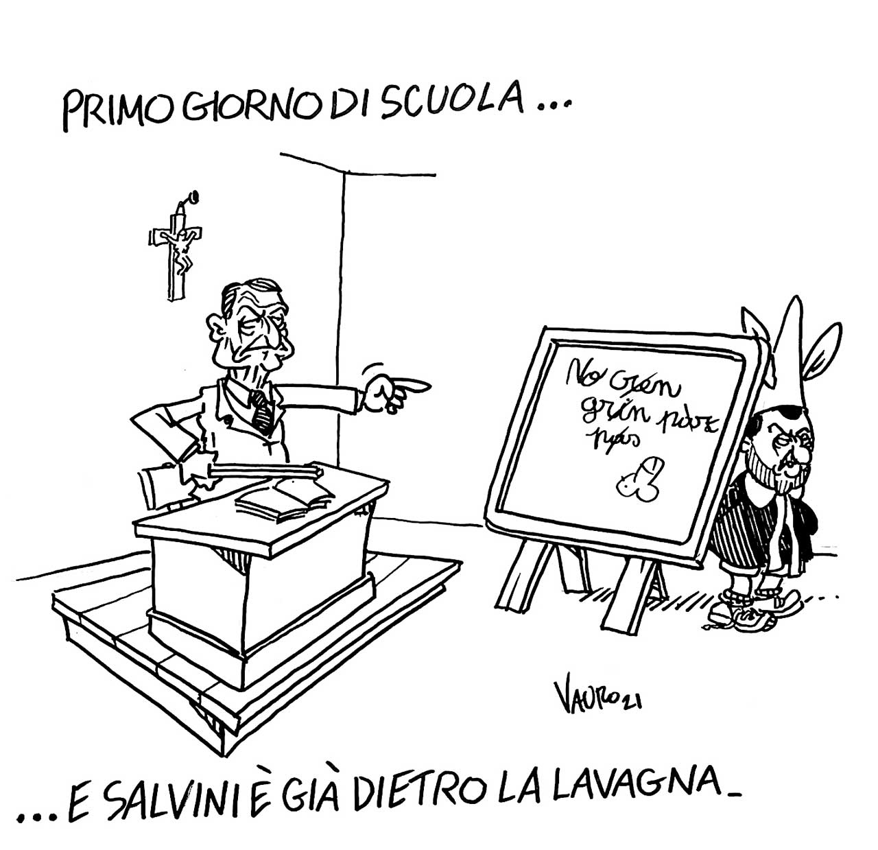 La vignetta di Vauro La vignetta di Vauro
