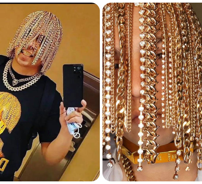 Dan Sur, il rapper si fa impiantare catene d’oro e diamanti al posto dei capelli con degli uncini: “Sono il primo a farlo”
