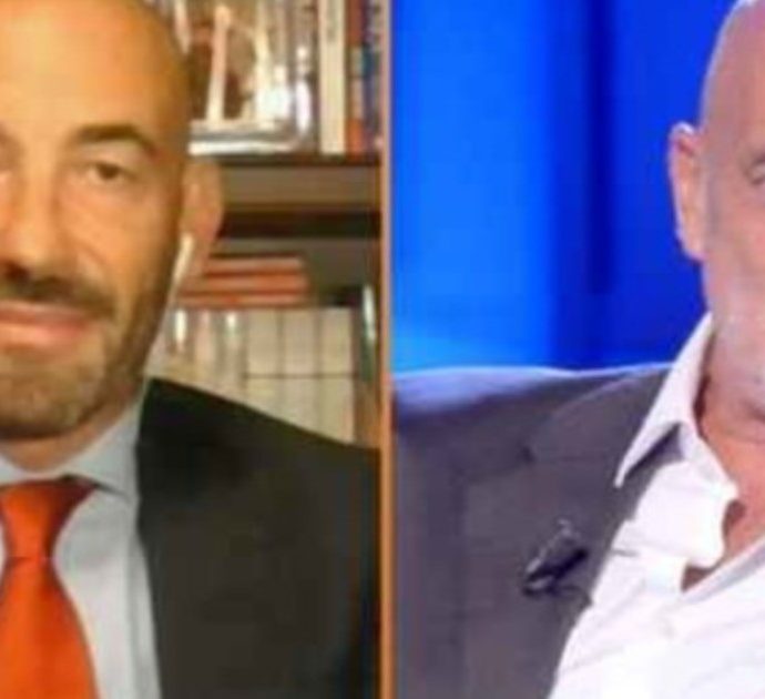 Zona Bianca, scoppia la lite tra Matteo Bassetti e Paolo Brosio: “Il vaccino non funziona”, “Vai a chiedere il miracolo a Lorudes”