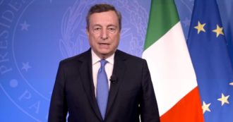 Copertina di Clima, Draghi: “Se continuiamo così conseguenze catastrofiche, serve immediata riduzione di emissioni di gas”