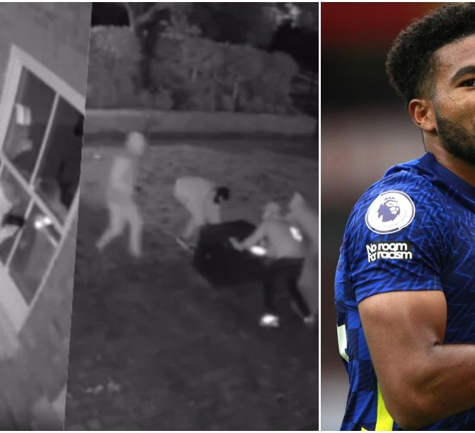 Reece James, le telecamere di sorveglianza immortalano la rapina a casa del calciatore: quattro ladri entrano in casa sua e rubano la cassaforte – VIDEO