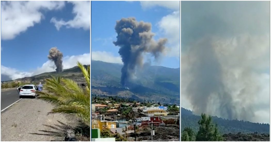 Canarie, sta eruttando il vulcano Cumbre Vieja sull’isola di La Palma, non succedeva dal 1971. Evacuate numerose persone