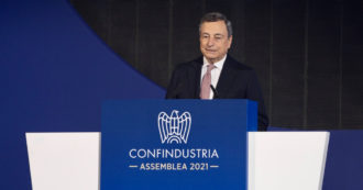 Copertina di Draghi inciampa sulla storia economica: i dati non confermano la tesi secondo cui la conflittualità italiana ha frenato il Pil più che altrove