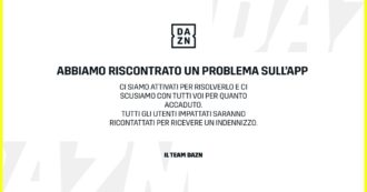 Copertina di Dazn, ancora problemi durante Sampdoria-Napoli e Torino-Lazio: “Un indennizzo a tutti gli utenti colpiti”