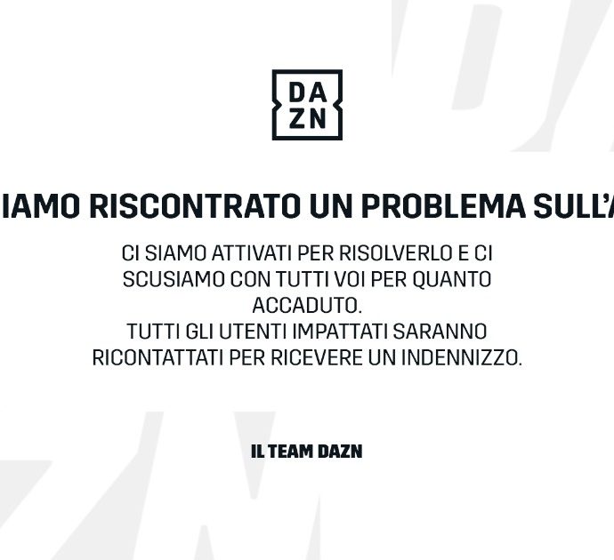 Dazn, ancora problemi durante Sampdoria-Napoli e Torino-Lazio: “Un indennizzo a tutti gli utenti colpiti”
