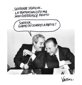 Copertina di La vignetta di Vauro