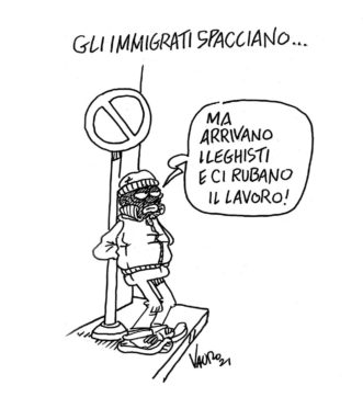 Copertina di La vignetta di Vauro