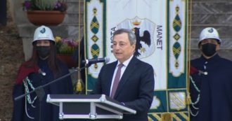 Copertina di Draghi a L’Aquila: “Accelerare ricostruzione, è un obbligo morale verso tutti i cittadini. Oggi ci sono condizioni per la rinascita” – Video