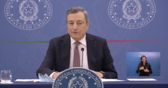 Draghi in conferenza stampa: “Da debito alto si esce con la crescita”. Nessuna domanda su Salvini