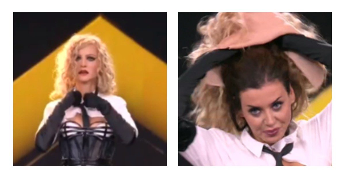 Star in the Star, ‘Daniela Martani è Madonna’: la eliminano e lei si infuria. Pucci: “Esci con più decoro”