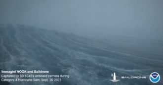 Copertina di Stati Uniti, un drone oceanico riprende l’uragano: le immagini dall’interno di “Sam” – Video