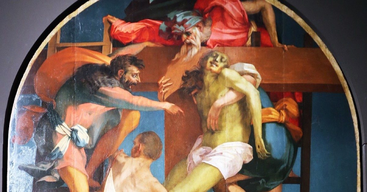 Restauro “in diretta” per la “Deposizione” di Rosso Fiorentino: il lavoro-show sotto gli occhi dei visitatori a Volterra. E si attendono sorprese