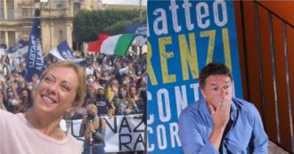 Copertina di Renzi e Meloni rompono il silenzio elettorale (parlando da posti dove non si vota o si vota la prossima settimana)