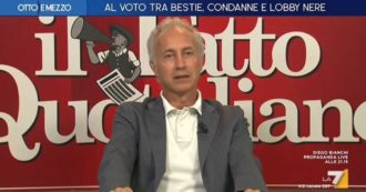 Copertina di Fratelli d’Italia, Travaglio a La7: “Propaganda fascista? Meloni non può fingere di essere sorpresa”