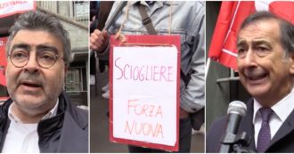Cgil, presidio antifascista a Milano. Sala: “Meloni deve buttar fuori certe persone”. Fiano (Pd): “Domani mozione per sciogliere Forza Nuova”