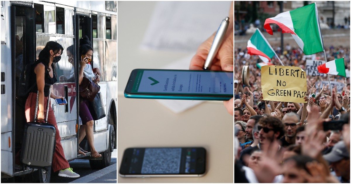Da oggi l’obbligo del Green pass per i lavoratori: la misura anti-Covid del governo al via tra timori di blocchi e proteste e i disagi nei trasporti