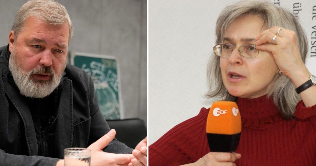 “Indagando sul potere in Russia si rischia la vita”: le parole di Muratov 10 anni prima del Nobel per la pace. E Politkovskaya diceva: ‘Ho paura, ma é il mio lavoro’
