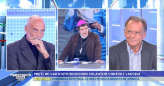Copertina di Pomeriggio Cinque, Paolo Brosio sta con i preti No-Vax e Cecchi Paone sbotta: “Mandatelo a Medjugorje”. La replica: “Vacci tu, ne hai bisogno”