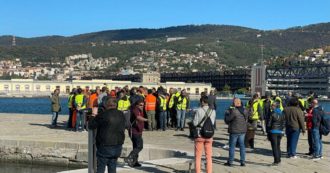 Copertina di Trieste, il coordinamento della protesta chiede a Patuanelli lo stop a green pass e obbligo di vaccino per sanitari. Lui: “Riferirò in cdm”