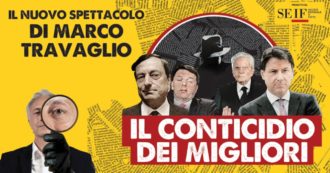 Copertina di “Il Conticidio dei Migliori”, sold out a Milano per il nuovo spettacolo di Marco Travaglio