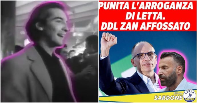 Il post contestato della leghista Sardone: il deputato dem Zan circondato da un alone rosa. “Come gli spot sull’Aids degli Anni Novanta”