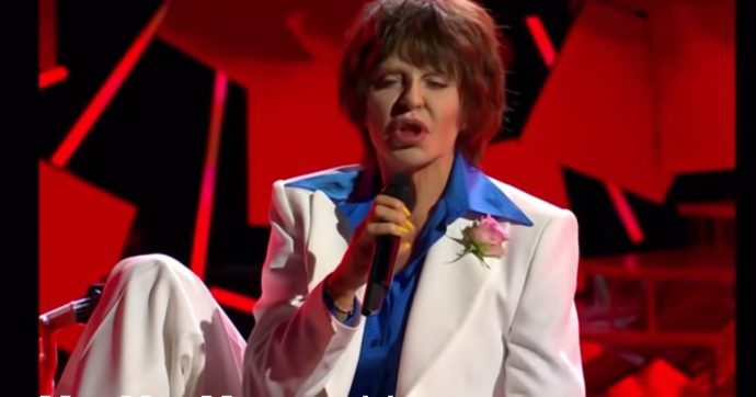 Tale e Quale Show, Alba Parietti è Mick Jagger. Malgiolgio sconvolto: “Avevo paura mi venisse un infarto durante l’esibizione”