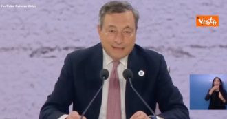 Copertina di G20, Draghi: “Ritrovata capacità di affrontare sfide comuni. Per la prima volta si riconosce la necessità di contenere aumento a 1,5 gradi”