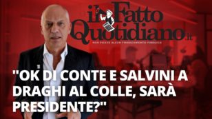 Copertina di Ok di Conte e Salvini a Draghi al Colle, sarà presidente? La diretta con Peter Gomez