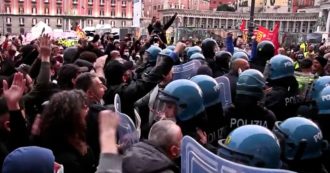 Copertina di Vertice Whirlpool a Napoli, operai e disoccupati manifestano davanti alla prefettura: tensione con la polizia