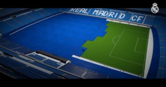Copertina di Il nuovo stadio Bernabeu del Real Madrid è futuristico: così il prato “sparisce” sottoterra – Video