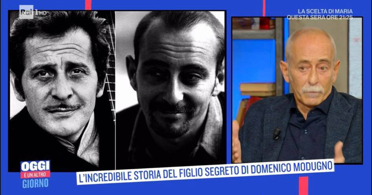 Oggi è un altro giorno, Fabio Camilli: “Sono il figlio segreto di Domenico Modugno. Ecco come l’ho scoperto”