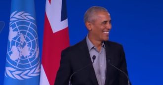 Copertina di Cop26, Obama accolto da un lungo applauso a Glasgow: “Dobbiamo fare di più per la crisi climatica” – Video