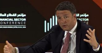Copertina di Renzi in Arabia, i suoi speech pagati 2300 euro al minuto. Nessuna critica al regime o riferimento ai diritti umani: ecco di cosa ha parlato il senatore davanti ai sauditi – video