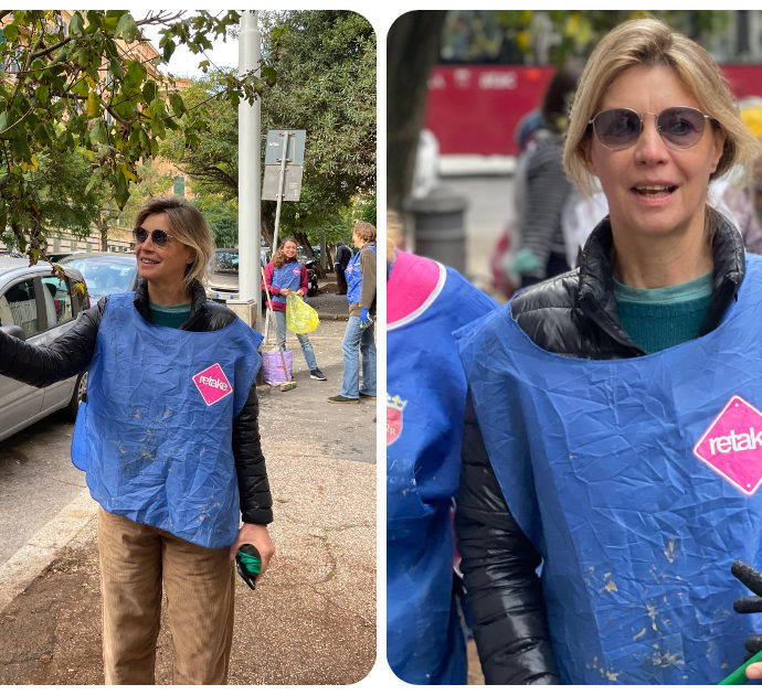 Margherita Buy scende in campo con i volontari di Retake: “Ripiantare gli alberi è un gesto di bellezza”