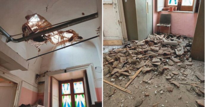 Nubifragio, ancora disagi in Sicilia. A Catania cede tetto della scuola