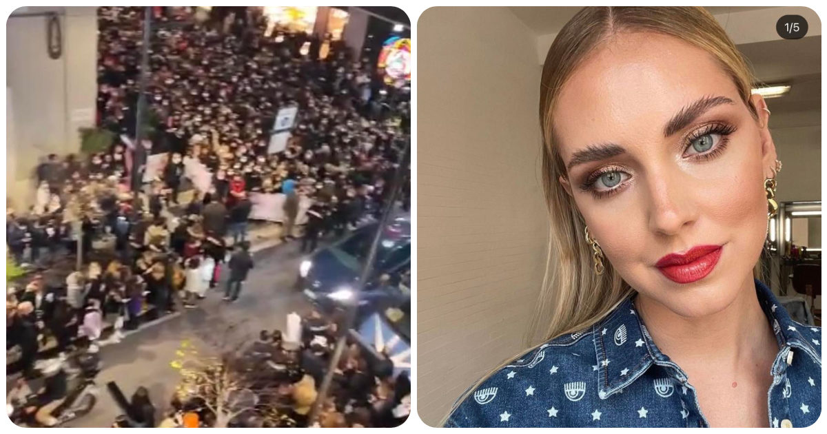 Chiara Ferragni a Bari, folla in strada per salutarla. Scoppia la polemica per gli assembramenti: “A lei è tutto consentito?”