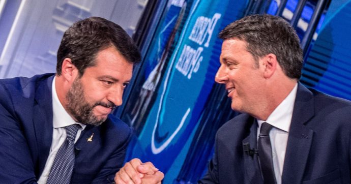 Renzi e Salvini d’accordo anche sul ddl Zan. Il leader Iv: “Estendere la legge Mancino”. Leghista: “Pene più dure? Firmo subito”