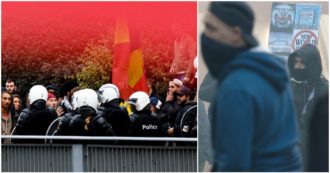 Belgio, guerriglia durante il corteo con 35mila manifestanti contro nuove misure anti-Covid