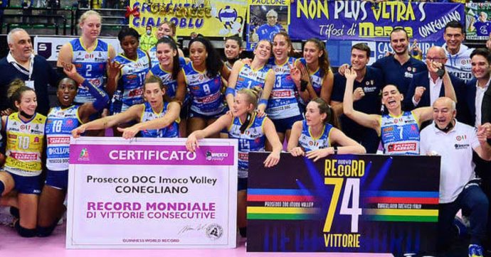 Imoco Volley Conegliano firma il nuovo record mondiale: 74 vittorie consecutive