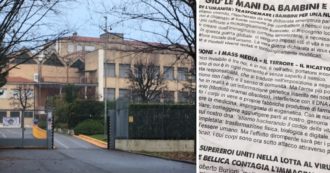 Copertina di Bergamo, no vax distribuiscono volantini davanti a una scuola: genitori chiamano le forze dell’ordine