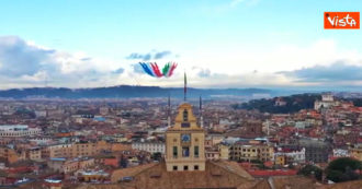 Copertina di Il video-show delle Frecce Tricolori e della Patrouille de France insieme che sorvolano il cielo di Roma