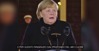 Copertina di Il discorso di fine mandato di Merkel: “Guardate sempre il mondo con gli occhi degli altri anche in futuro” – Video